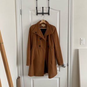 Zara Wool Coat - Tan/Brown